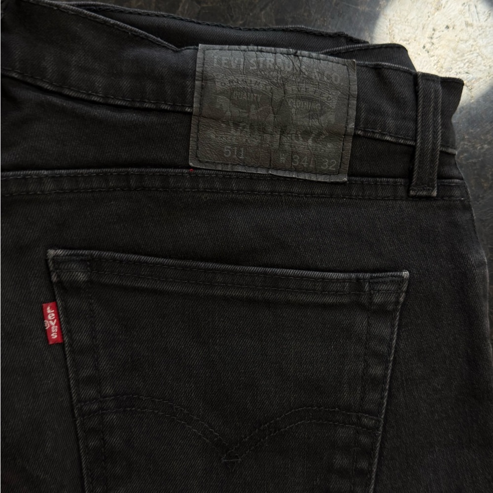 Levi's Men's Dark Gray Slim Straight Jeans